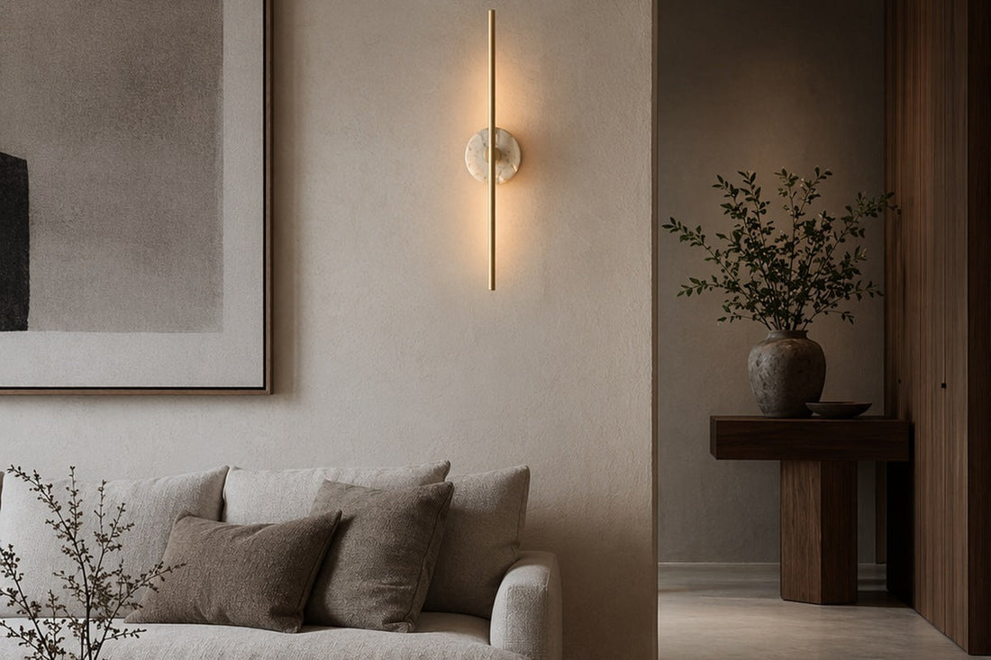 Modern Stone Disc Linear Wall Sconces: Mounting & Stone Selection Guide