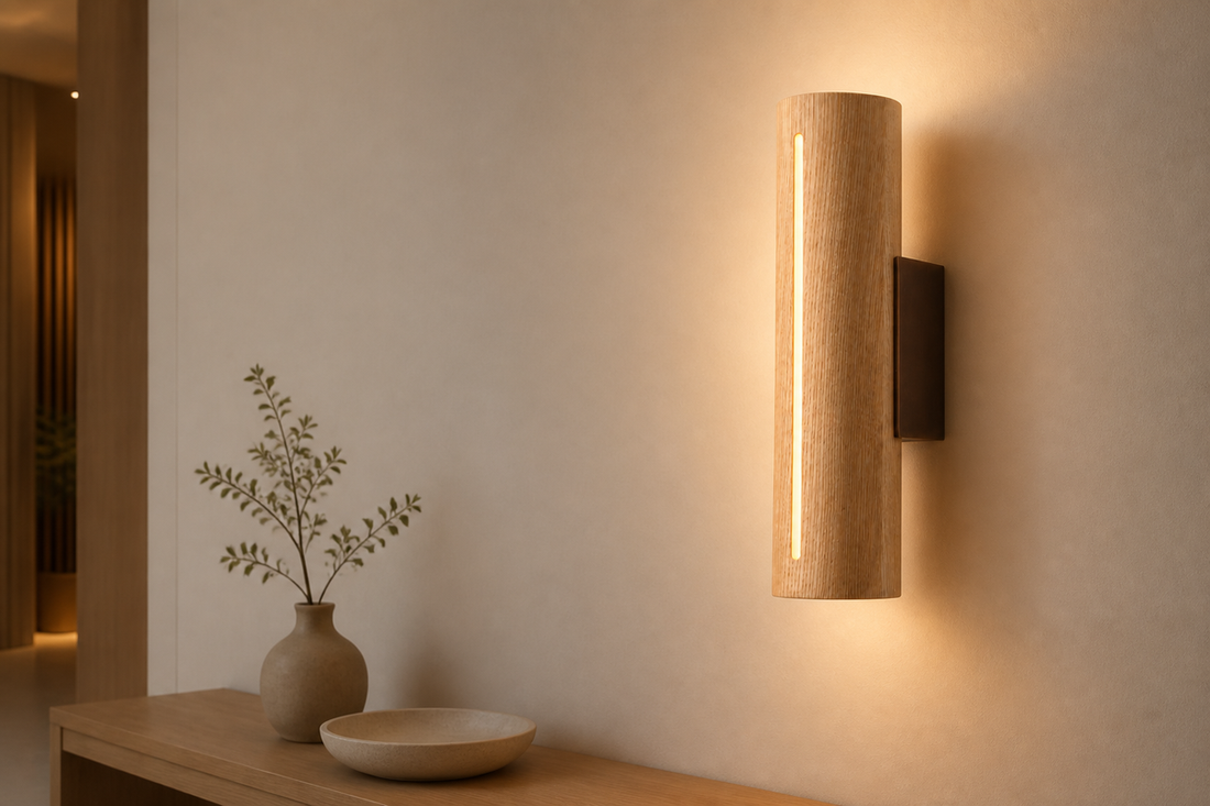Modern Solid Wood LED Wall Sconce lifestyle cover image