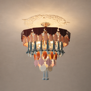 Colorful Ceramic Lily of the Valley Chandelier - 01 01-hero-clean-greige