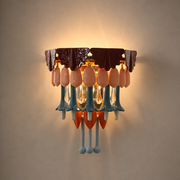 Colorful Ceramic Floral Wall Sconce - 01 01-hero-clean-taupe