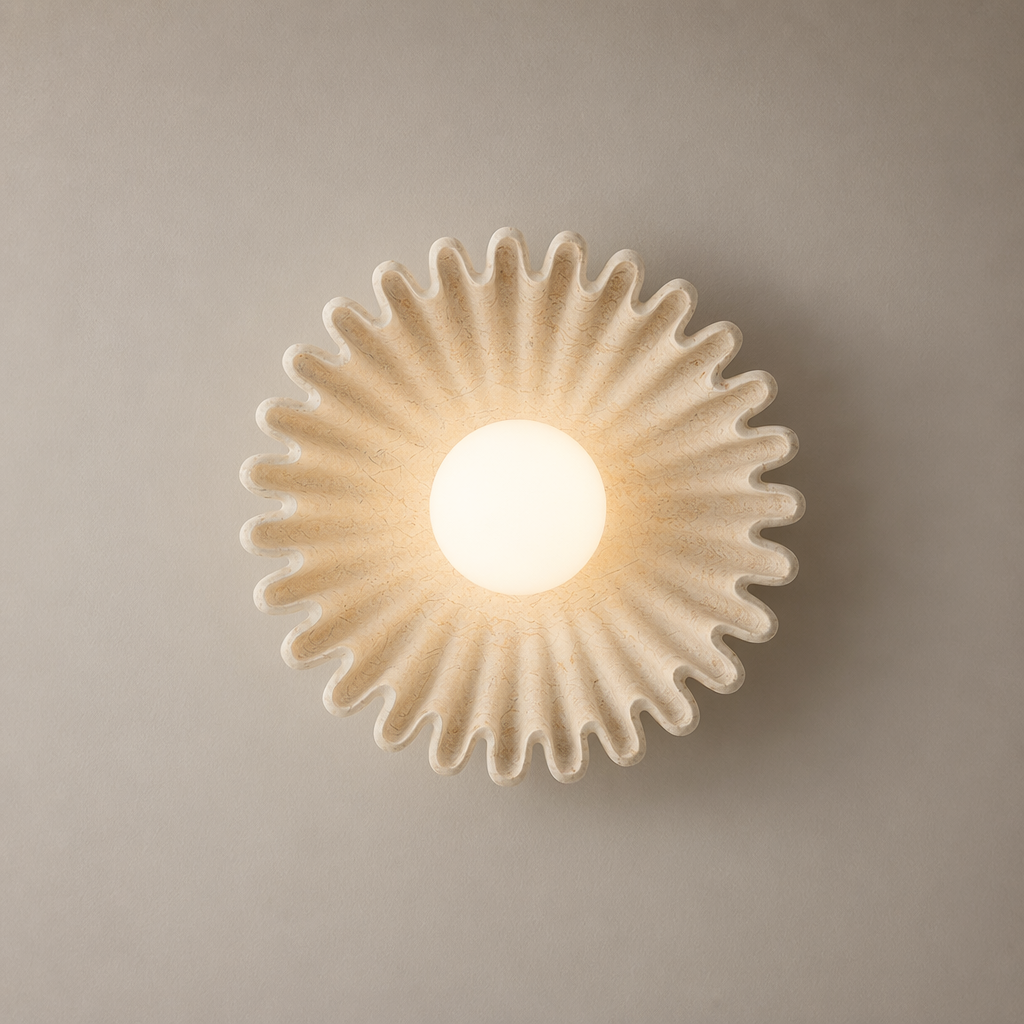 Modern Sunburst Ripple Wall Sconce - 01 01-hero-product