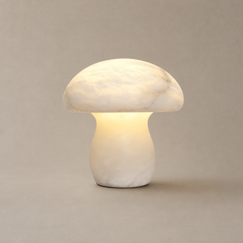 Modern Alabaster Mushroom Table Lamp - generated main 01 01-hero-product