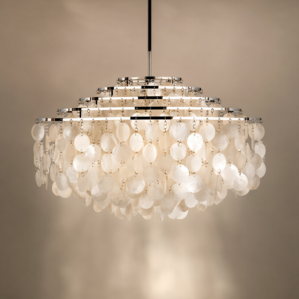 Modern Capiz Shell Chandelier - 01 01-hero-product