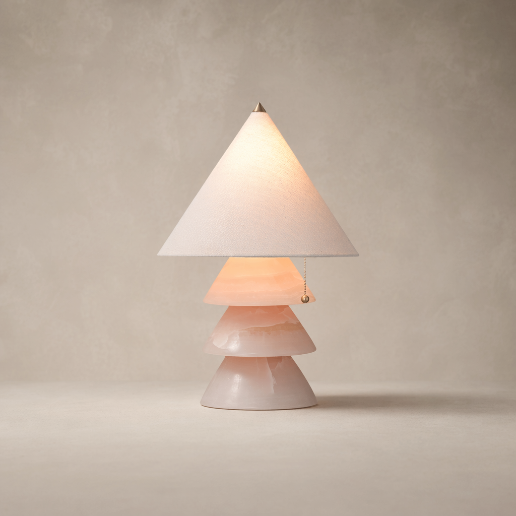 Modern Stacked Stone Table Lamp - 01 01-hero-product