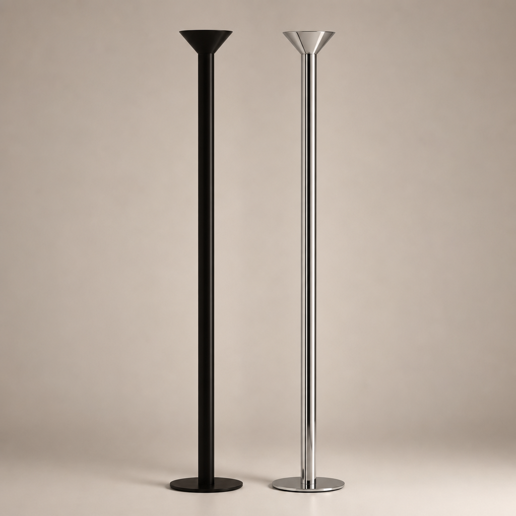 Minimalist Cone LED Floor Lamp product view on a warm neutral background