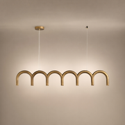 Modern Arched Linear Pendant Light - 01 01-hero-product