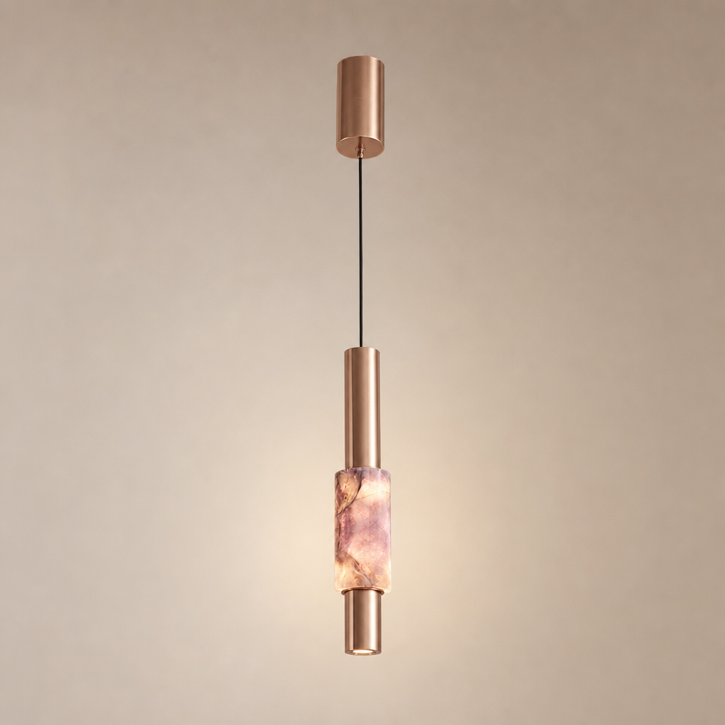 Modern Crystal Cylinder Pendant Light - generated main 01 01-hero-product