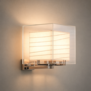 Modern Square Glass Wall Sconce - 01 01-hero-product