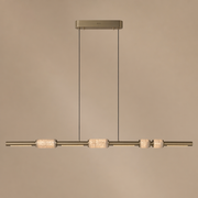 Modern Crystal Linear LED Island Chandelier - generated main 01 01-hero-product