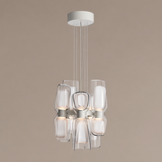 Modern Glass Petal Cluster Chandelier - generated main 01 01-hero-product