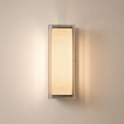 Modern Rectangular Acrylic Wood Wall Sconce - 01 01-hero-product