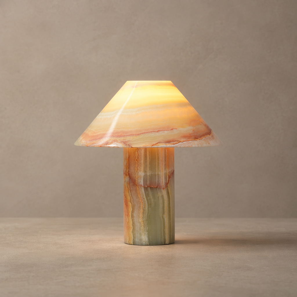 Modern Onyx Mushroom Table Lamp - 01 01-hero-product