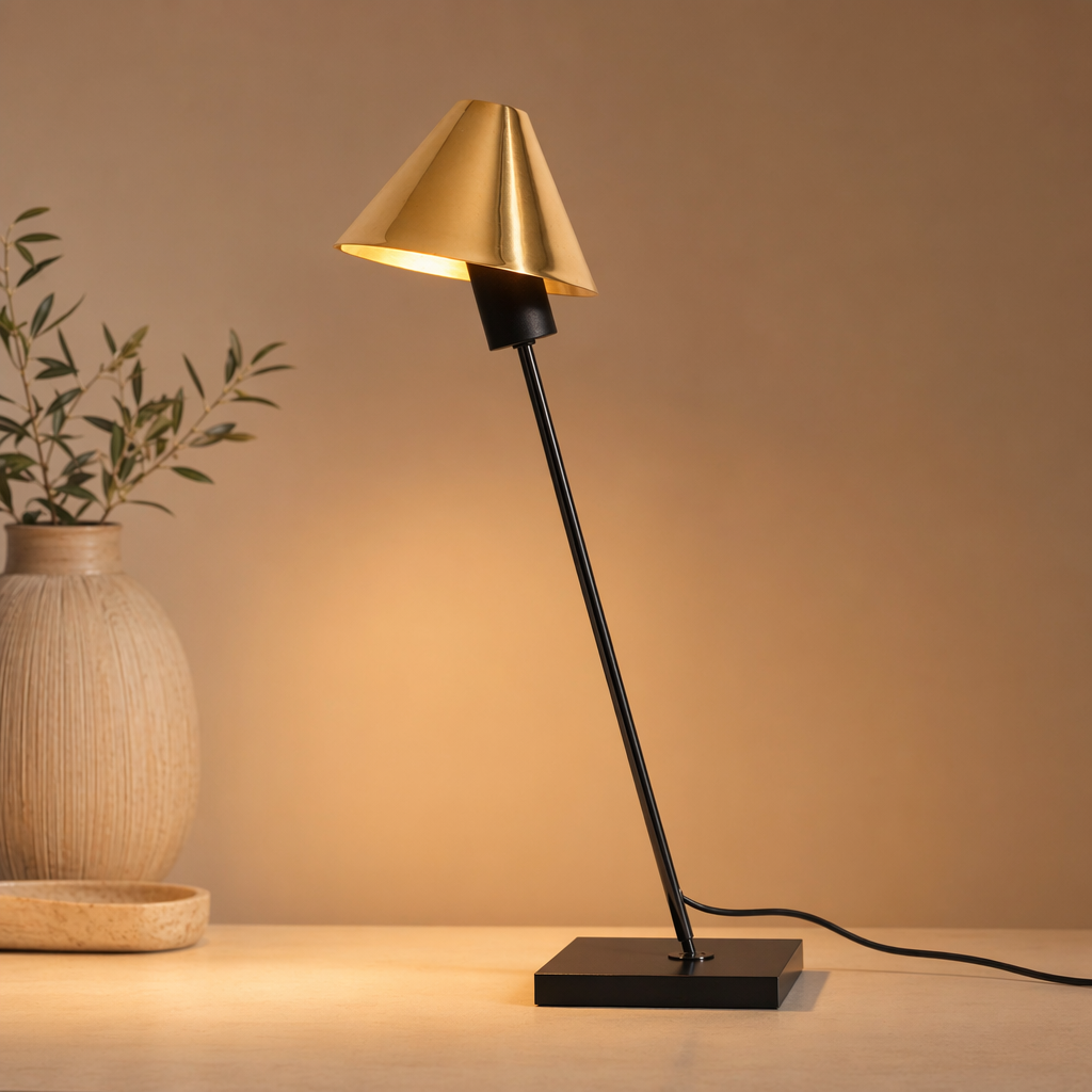 Modern Adjustable Cone Table Lamp - 01 01-hero-product