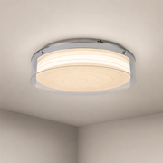 Modern Round Acrylic Wood Ceiling Light - 01 01-hero-product