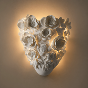 Modern Floral Relief Wall Sconce - 01 01-hero-product
