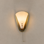 Sculptural White Petal Pull-Chain Wall Sconce hero product