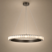 Modern Alabaster Ring LED Pendant Chandelier - 01 01-hero-product