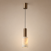 Modern Natural Stone Cylinder Pendant Light - generated main 01 01-hero-product