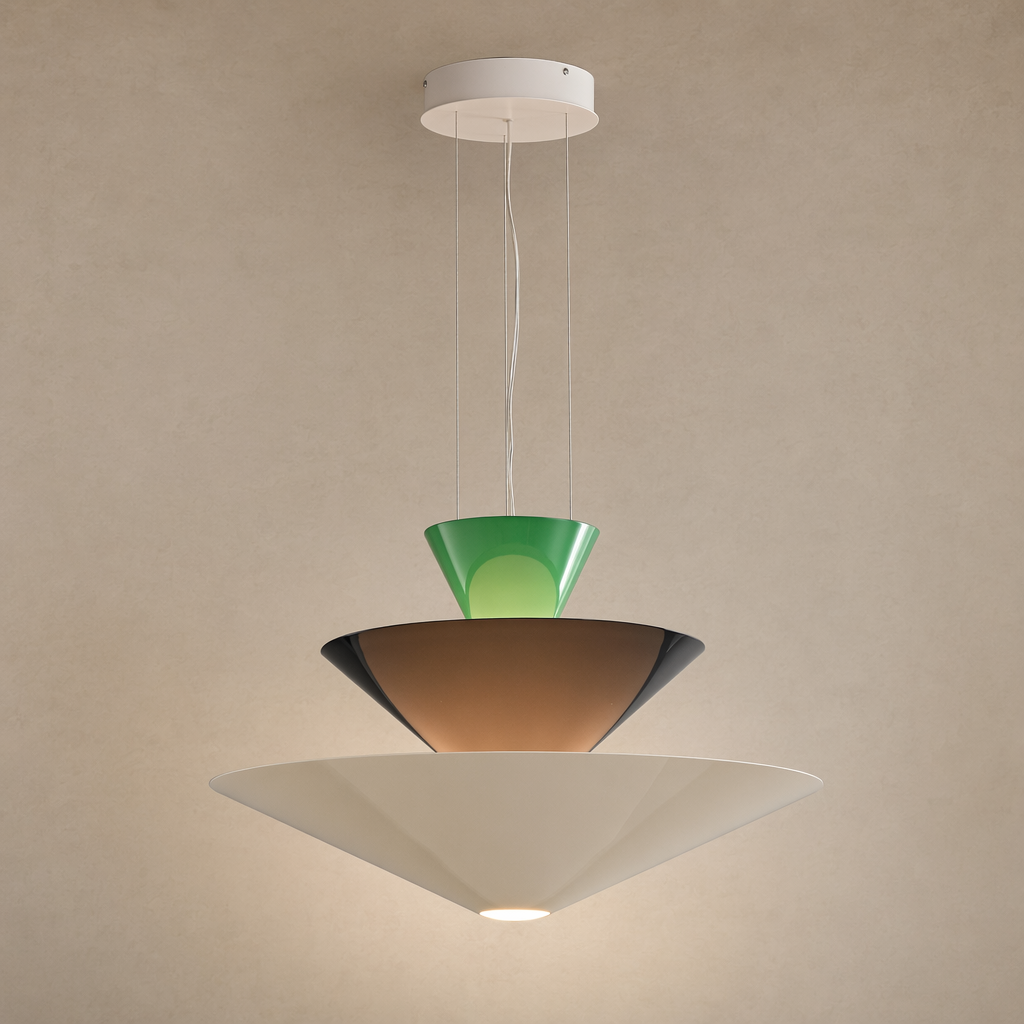 Modern Layered Cone Pendant Light - 01 01-hero-product