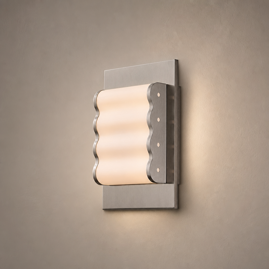 Modern Ribbed Square Wall Sconce - 01 01-hero-product