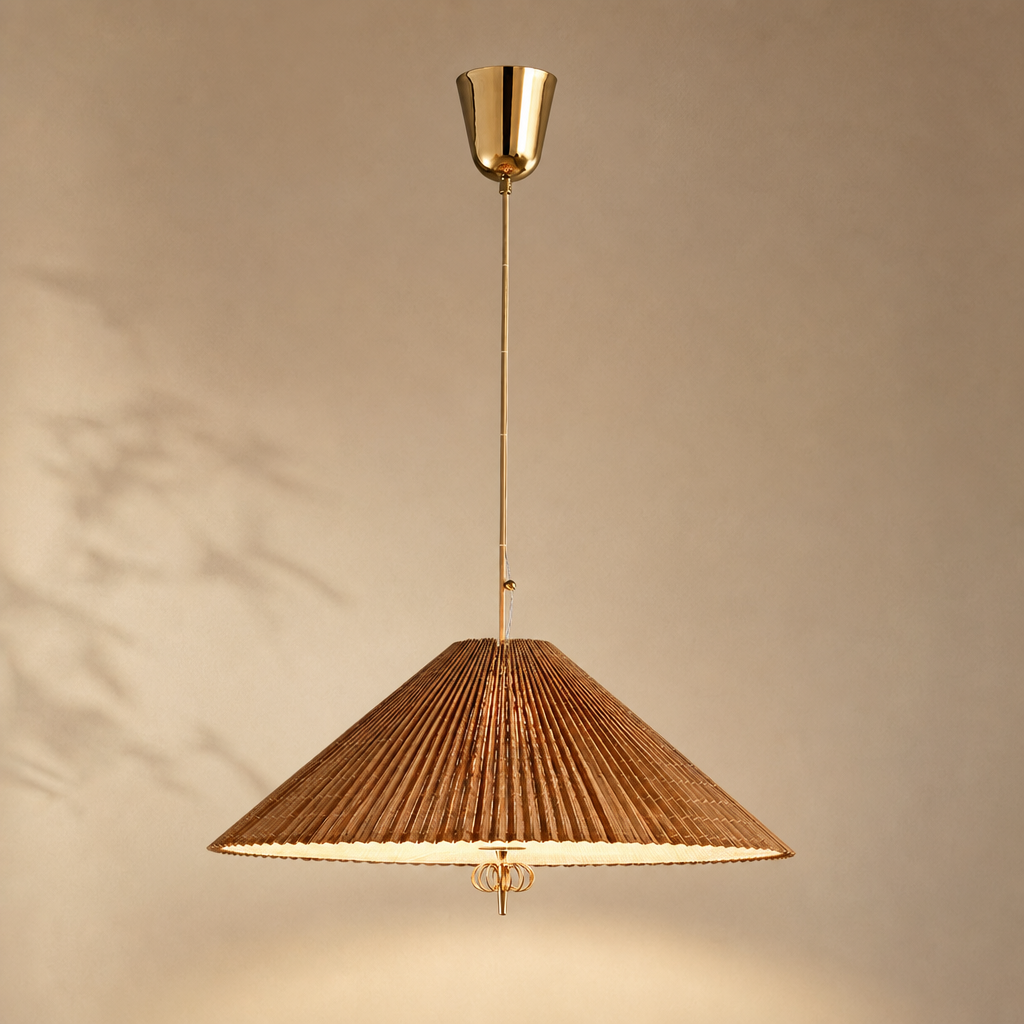 Modern Woven Cone Pendant Light - generated workflow 01 01-hero-product
