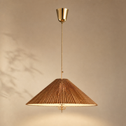 Modern Woven Cone Pendant Light - generated workflow 01 01-hero-product