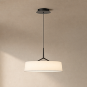 Modern Fabric Drum LED Pendant Light - 01 01-hero-product