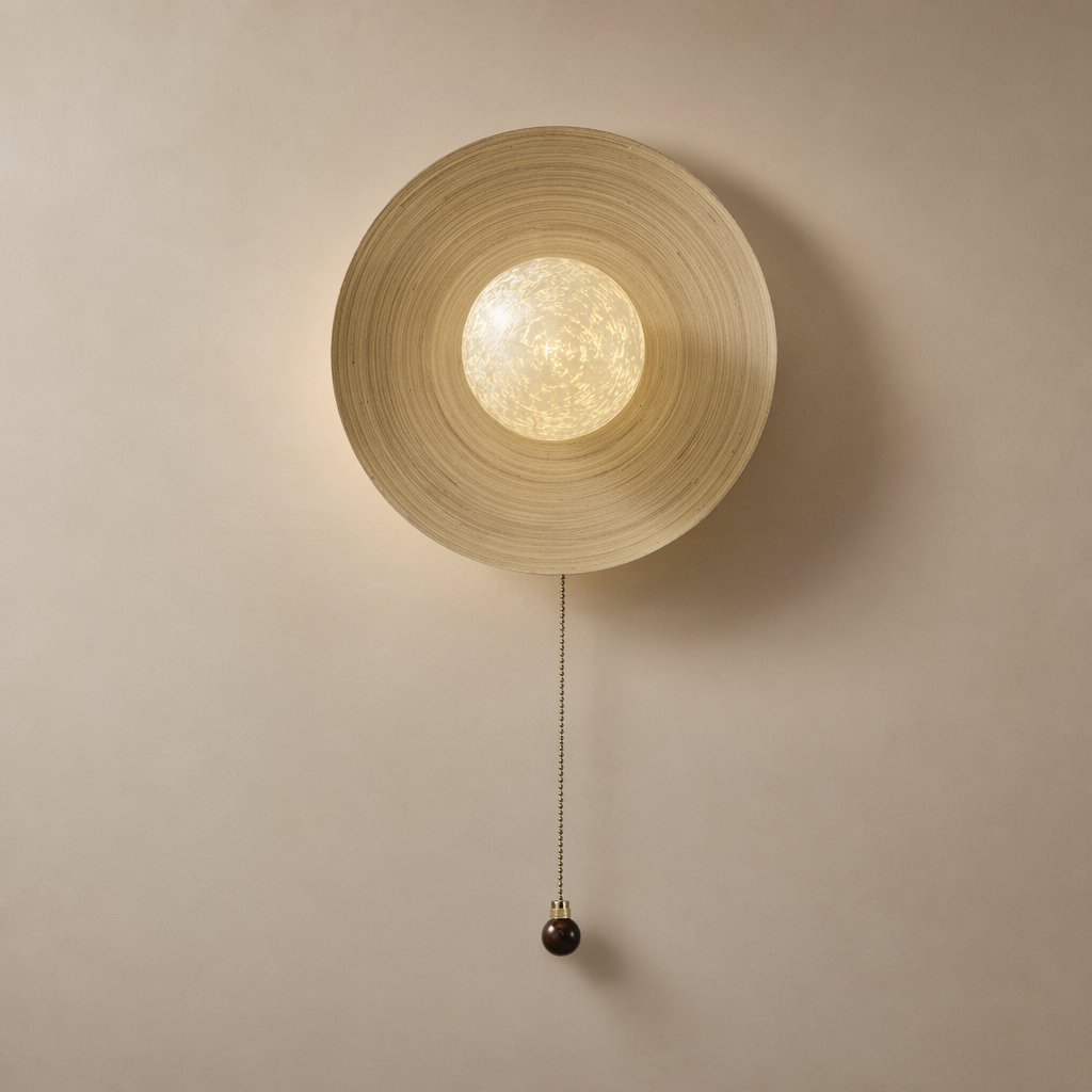 Modern Ice Texture Disc Wall Sconce - generated workflow 01 01-hero-product