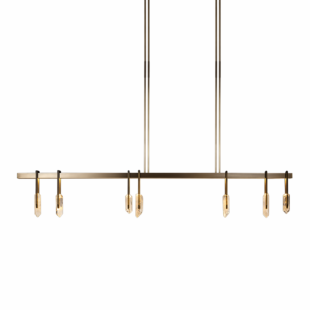 Modern Linear Crystal LED Island Chandelier - generated 01 01-hero-product