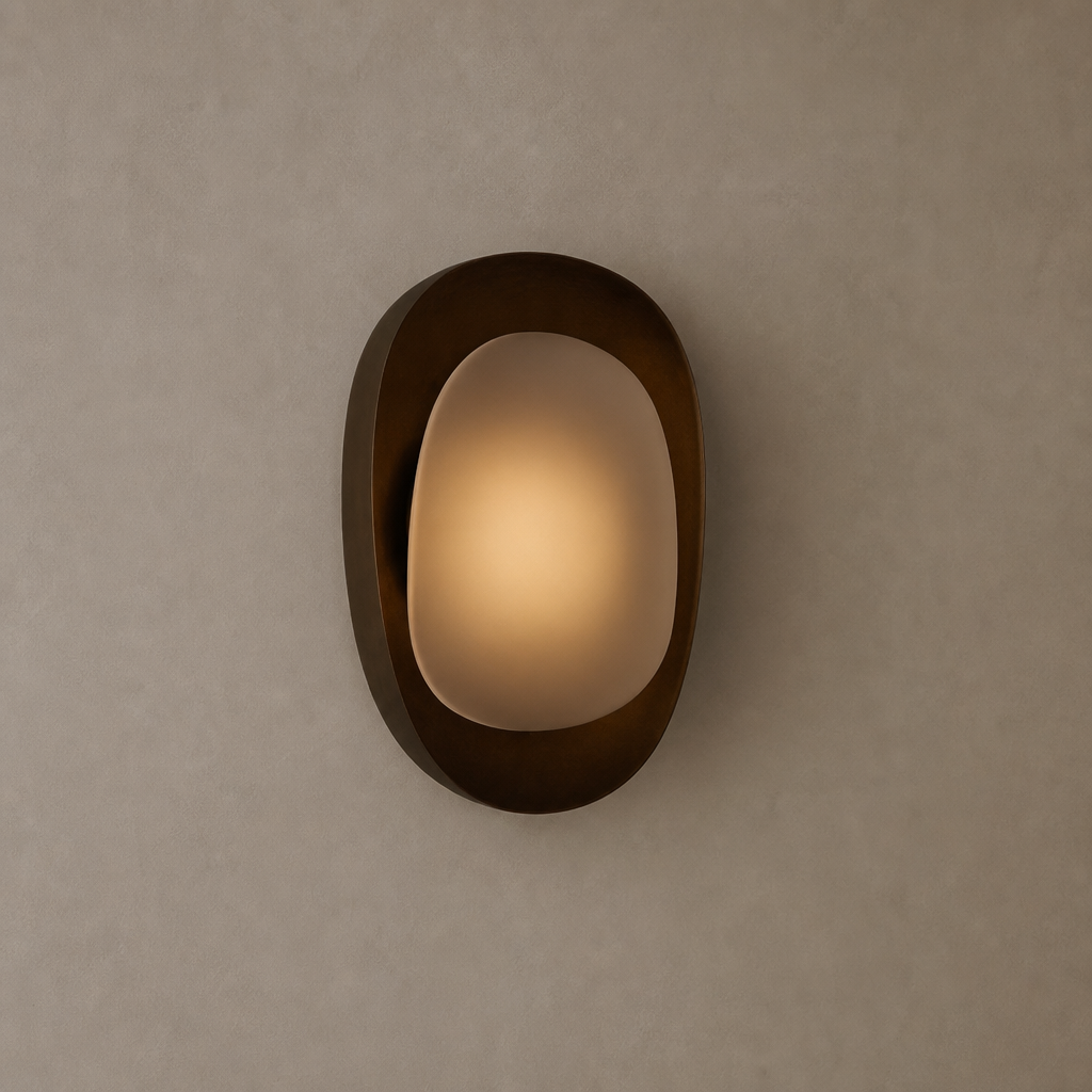 Dark Rounded Frame Wall Sconce hero product