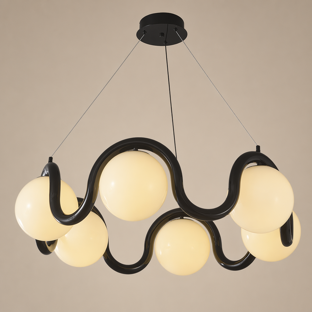 Modern Wave Globe Chandelier - generated main 01 01-hero-product