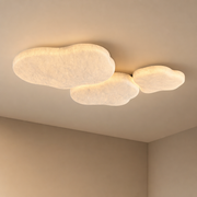 Modern Mulberry Silk Cloud Ceiling Light in White - product image 01