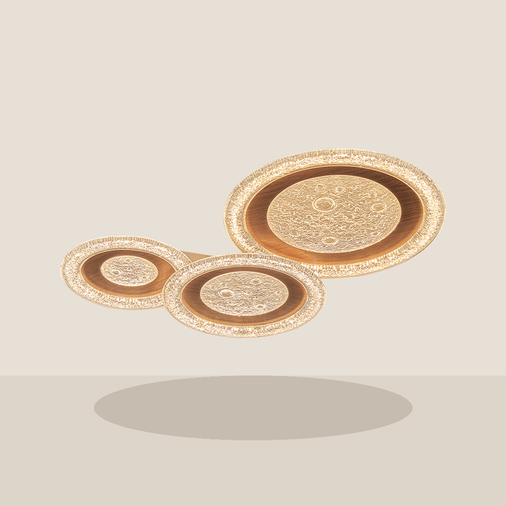 Modern Round LED Ceiling Light - 01 warm beige hero