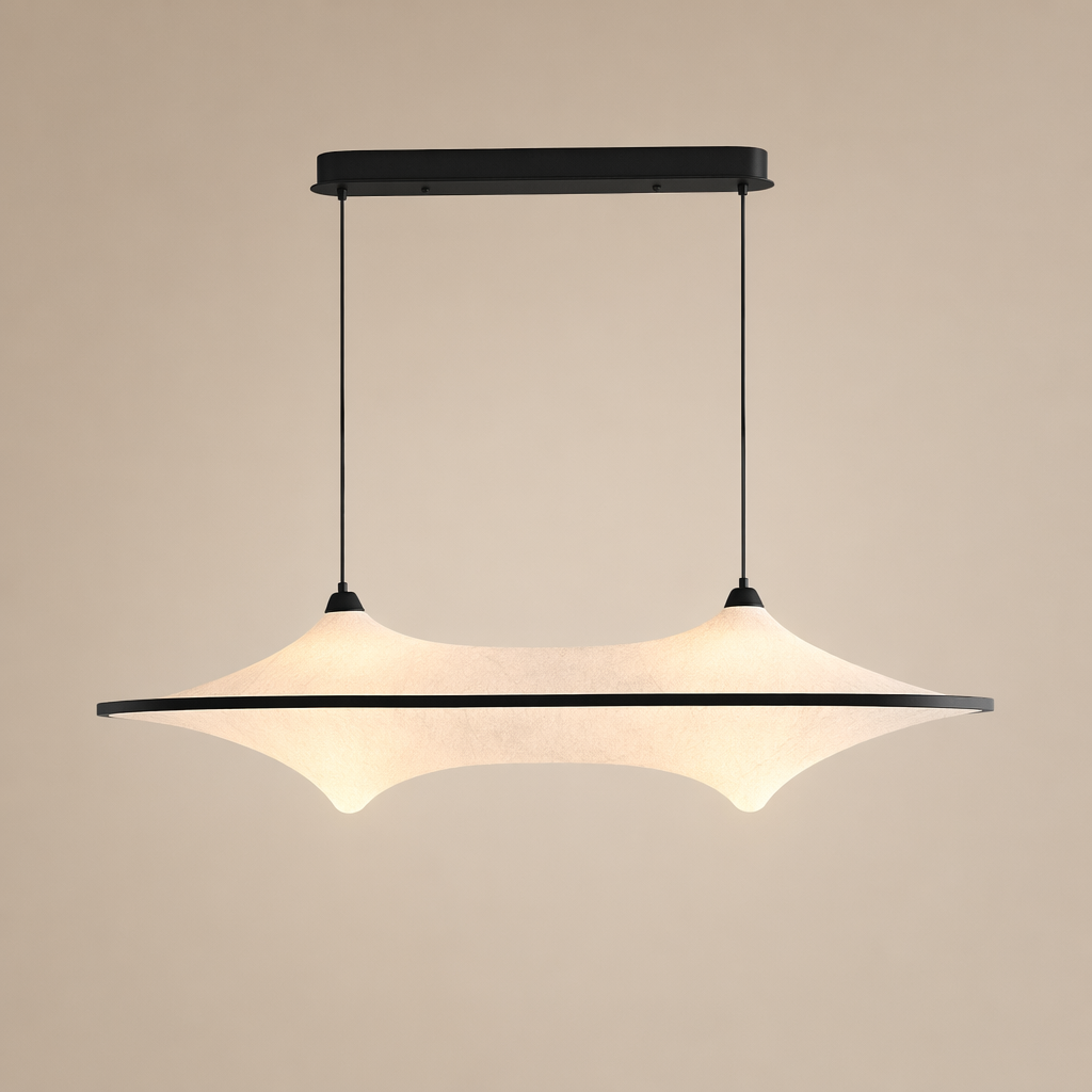 Sculptural Fabric Linear LED Pendant Light - generated main 01 01-hero-product