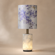 Modern Purple Floral Fabric Shade Table Lamp - generated main 01 01-hero-product