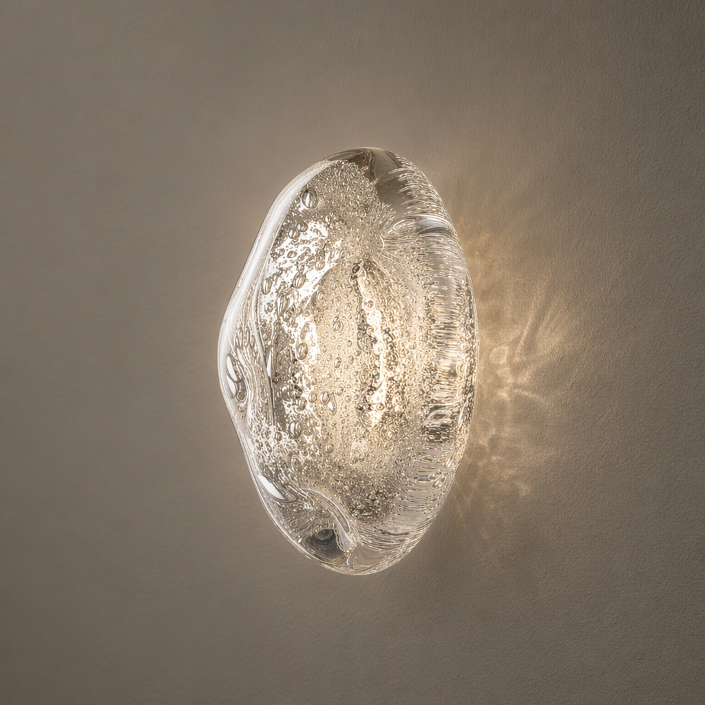 Modern Crystal Glass Globe Wall Sconce - product image 01