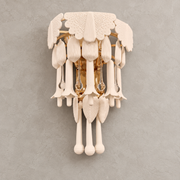 Muguetelle Ivory Ceramic Lily of the Valley Wall Sconce — clean product hero