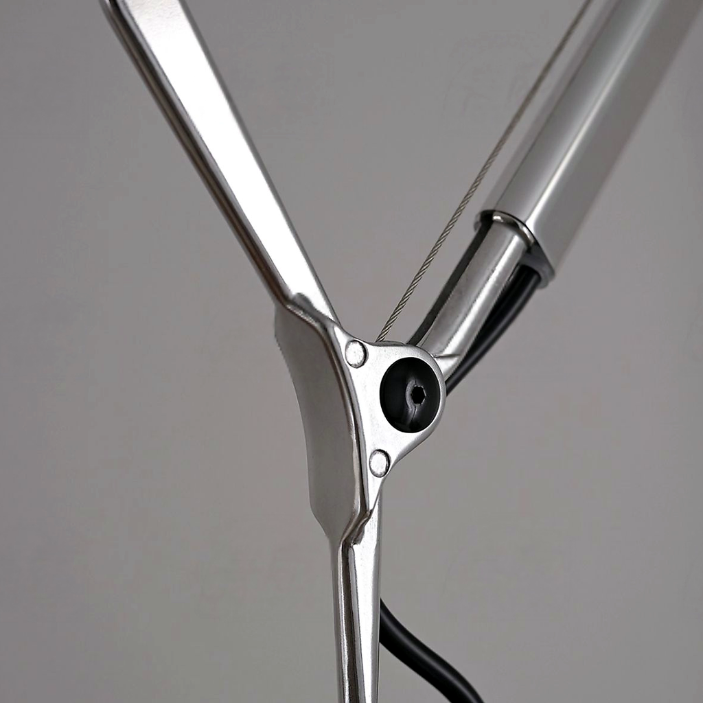 Bauhaus Adjustable Parchment Swing Arm Wall Light hinge and metal joint detail