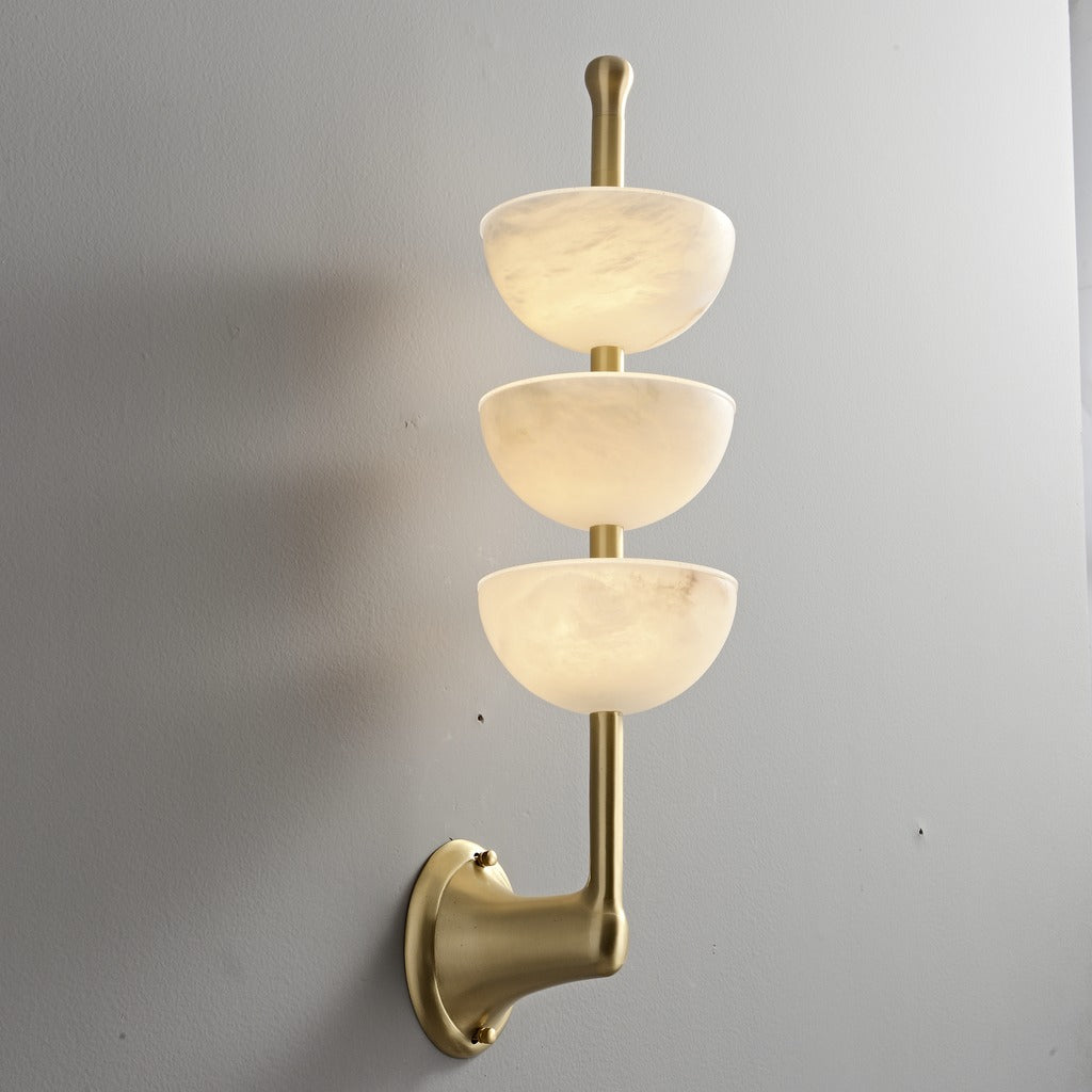 Modern Triple Stone Bowl Wall Sconce - 05 01-real-square-3-27-1