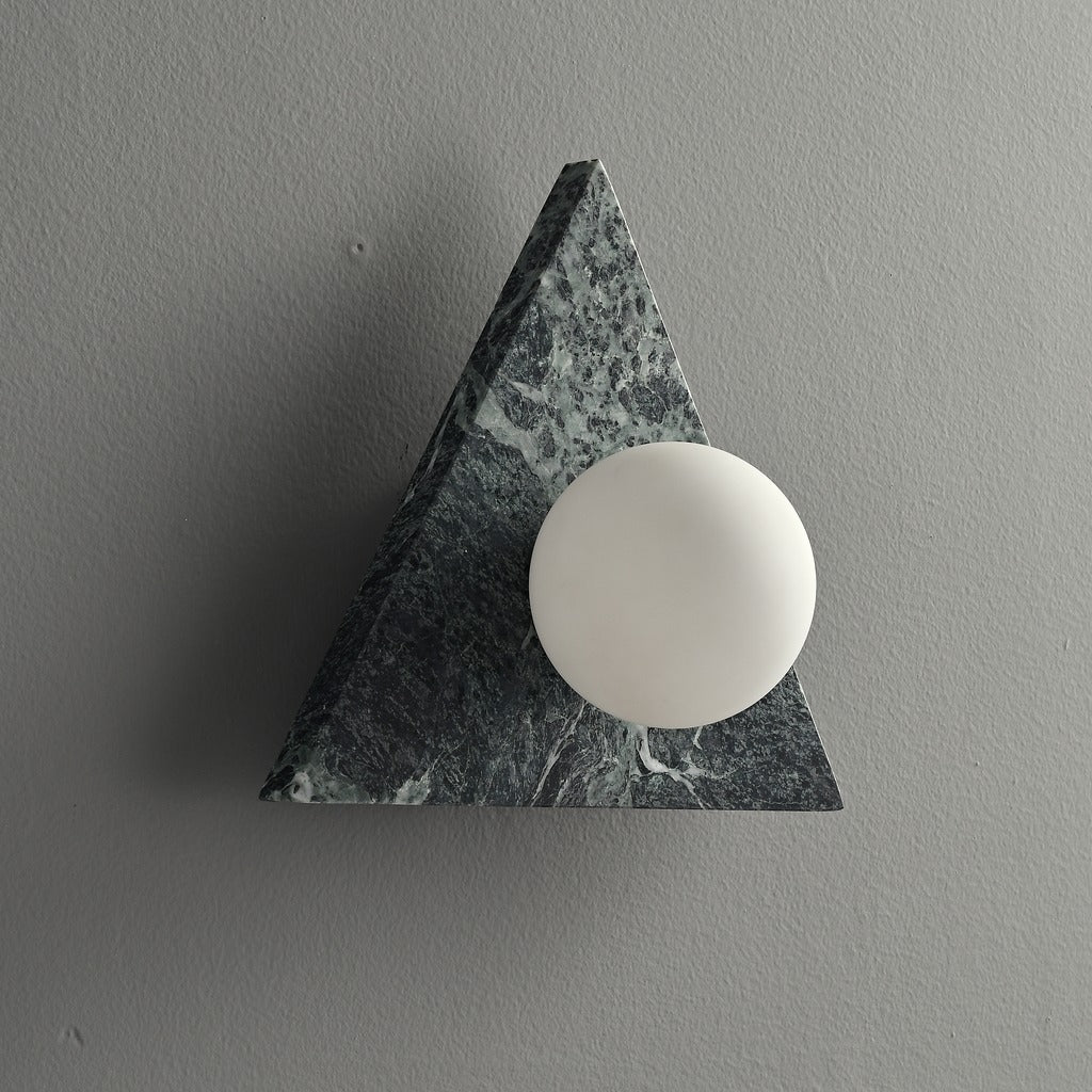 Modern Triangle Marble Wall Sconce - 05 01-real-square-3-5--202