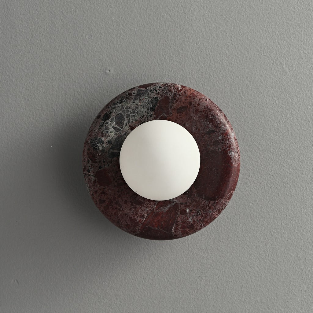 Modern Stone Ring Wall Sconce - 05 01-real-square-3-5--257