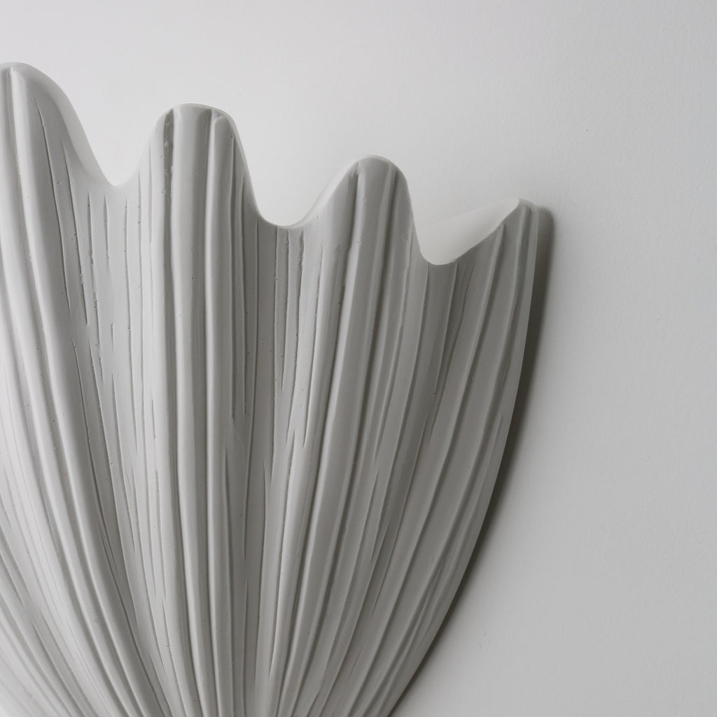 Modern Ribbed Shell Wall Sconce - 04 01-real-square-4F6A1638