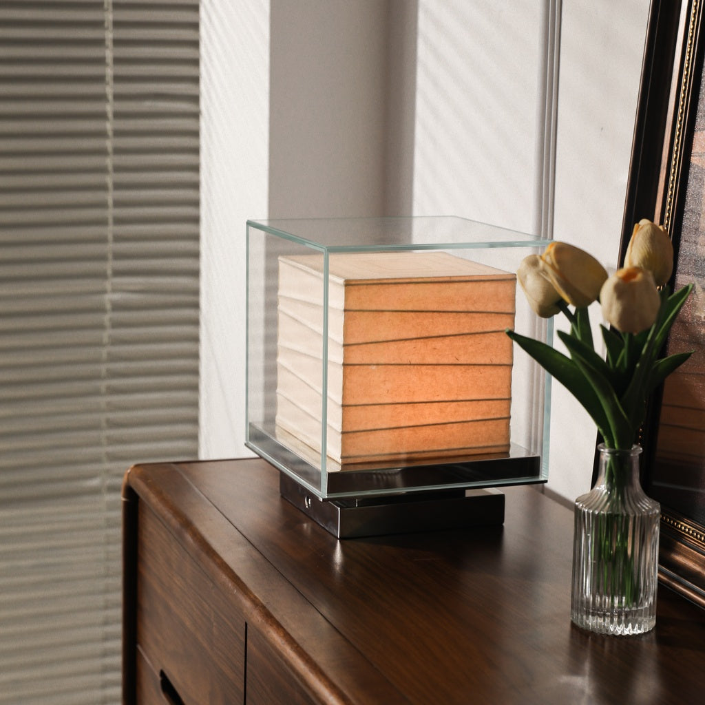 Modern Square Glass Table Lamp - 05 01-real-square-7M1A0221-1030