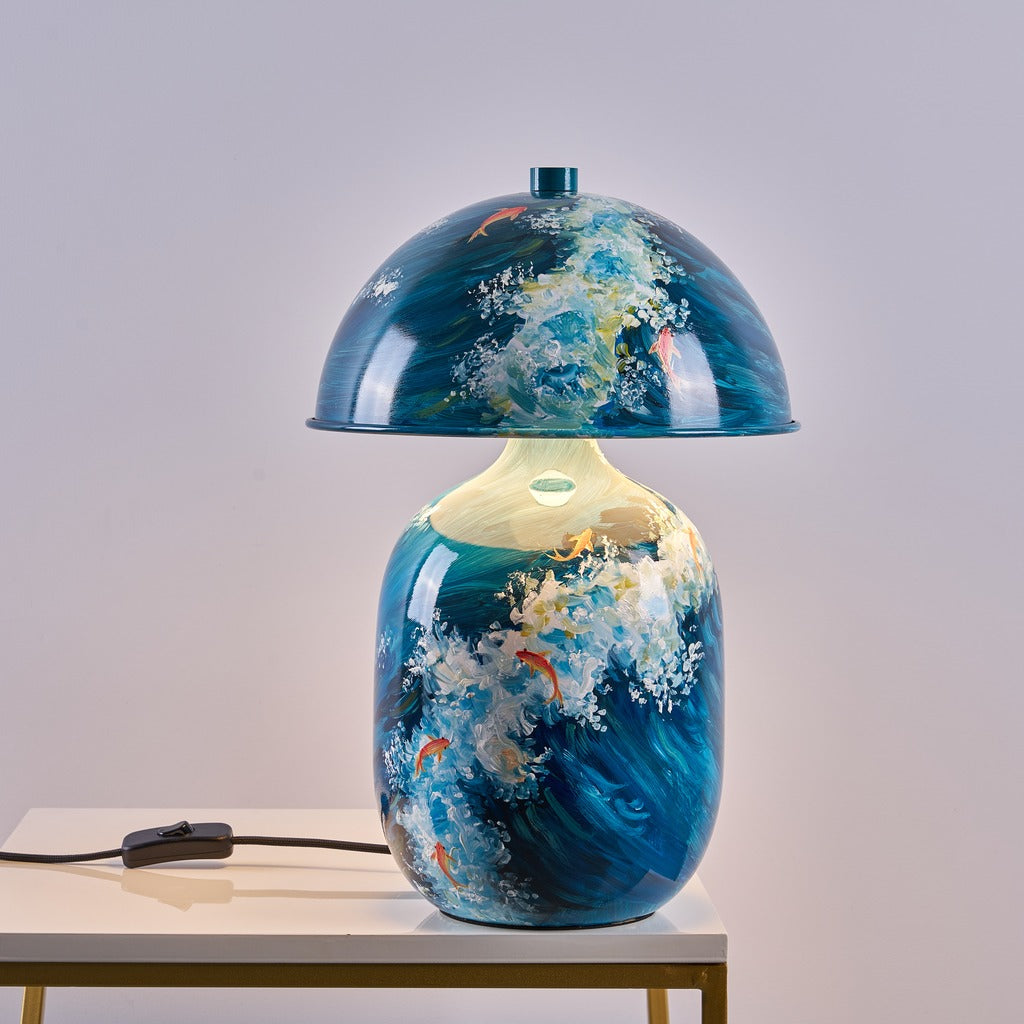 Modern Patterned Mushroom Table Lamp - 08 01-real-square-88880124-4