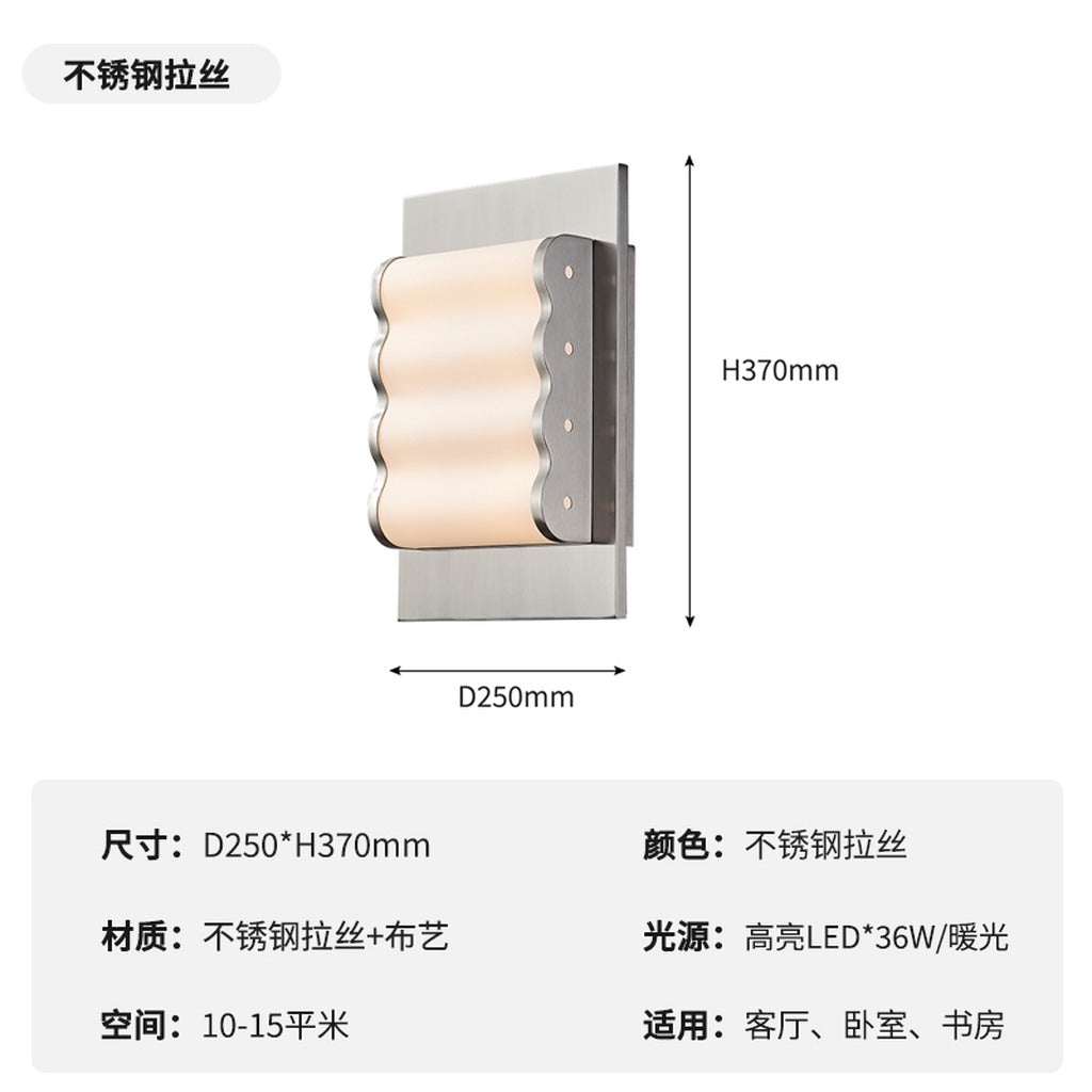 Modern Ribbed Square Wall Sconce - 05 01-real-square-image
