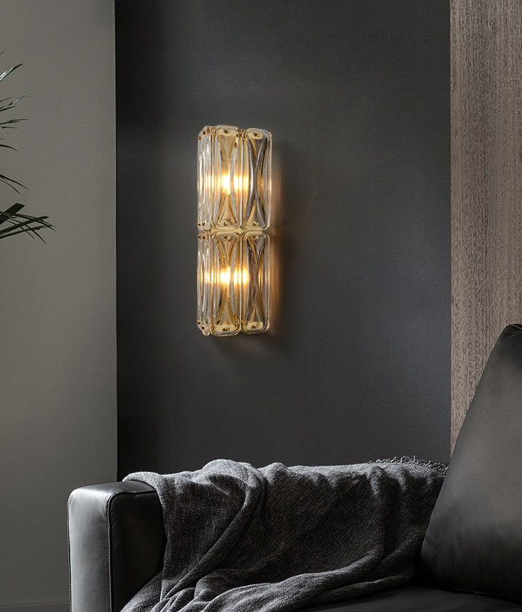 Modern Crystal Glass Wall Sconce - 01 01-scene-modern-crystal-glass-wall-sconce-living-room