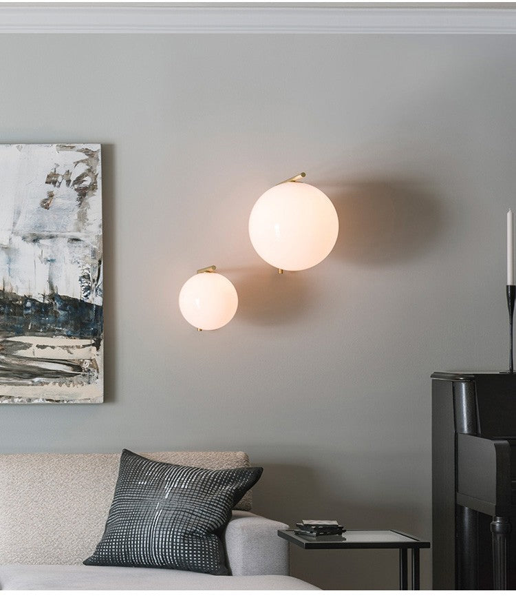 Modern Globe Arm Wall Sconce - 01 01-scene-modern-globe-arm-wall-sconce-living-room