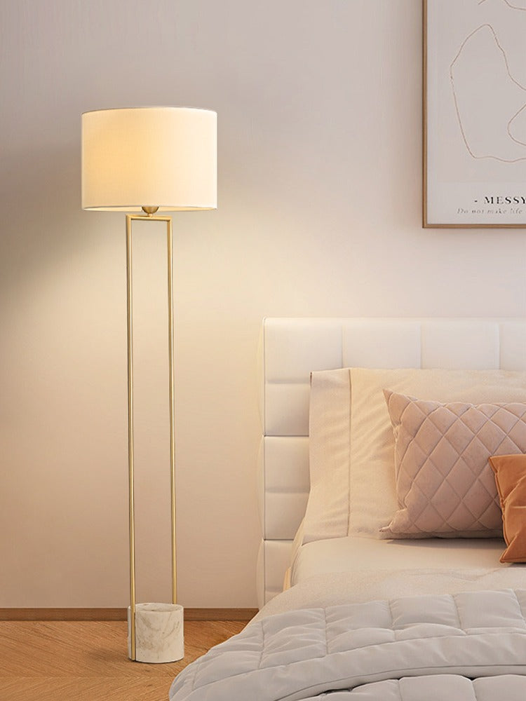 Modern Marble Base Copper Frame Floor Lamp - 12 01-source-bedroom-floor-lamp-scene