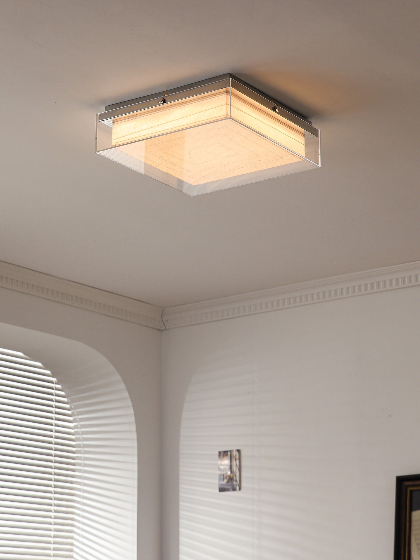 Modern Square Acrylic Wood Ceiling Light - 02 01-source-scene-1