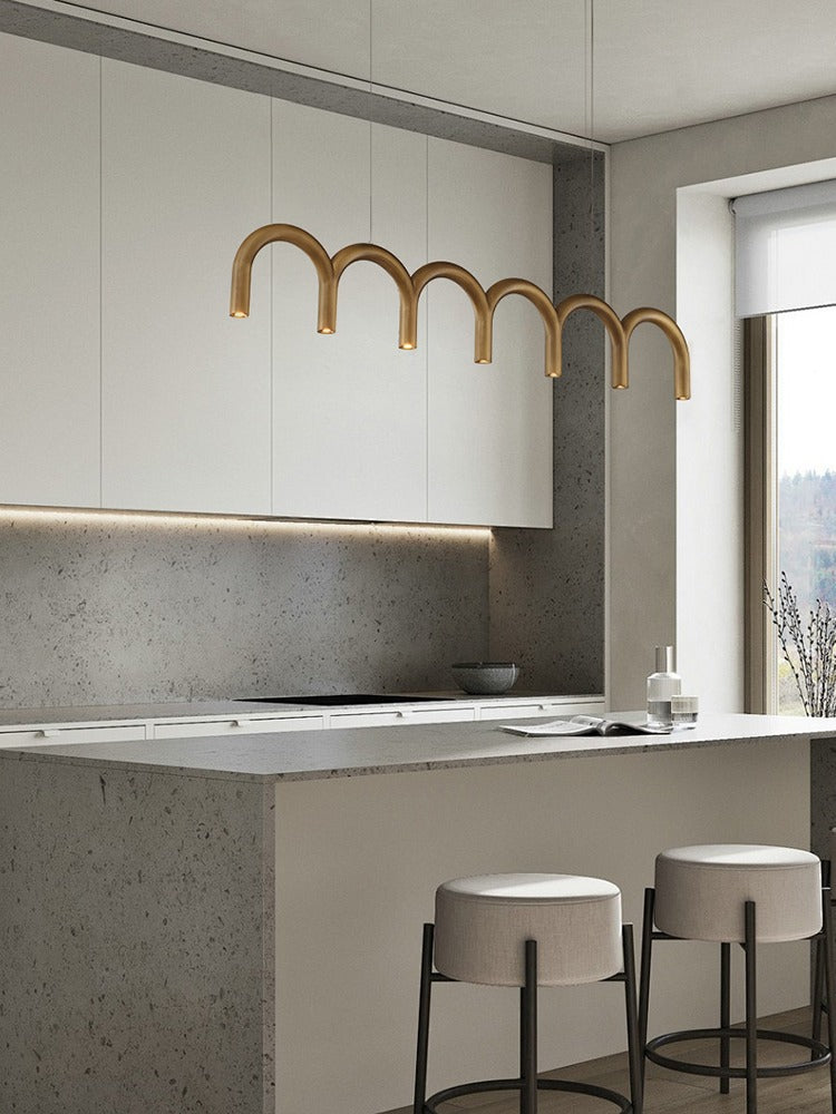 Modern Arched Linear Pendant Light - 02 01-source-scene-1